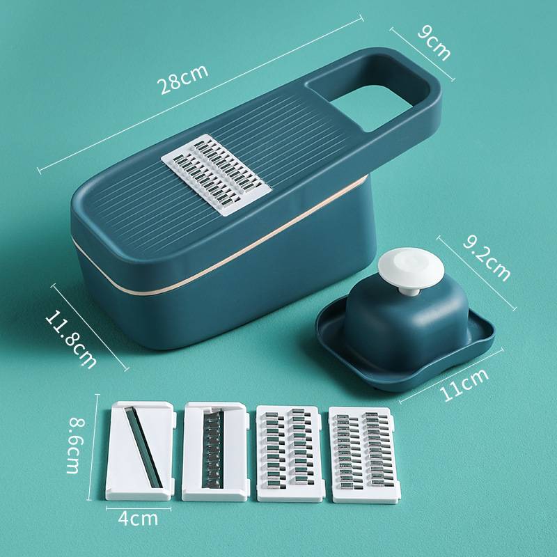 Aiqi kitchen potato slicing radish shredder grater with stainless steel blades and ergonomic handle for easy vegetable preparation.