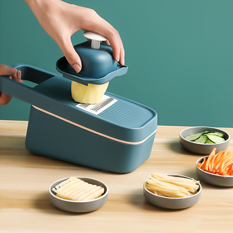 Aiqi kitchen potato slicing and radish grater with stainless steel blades for shredding vegetables efficiently.