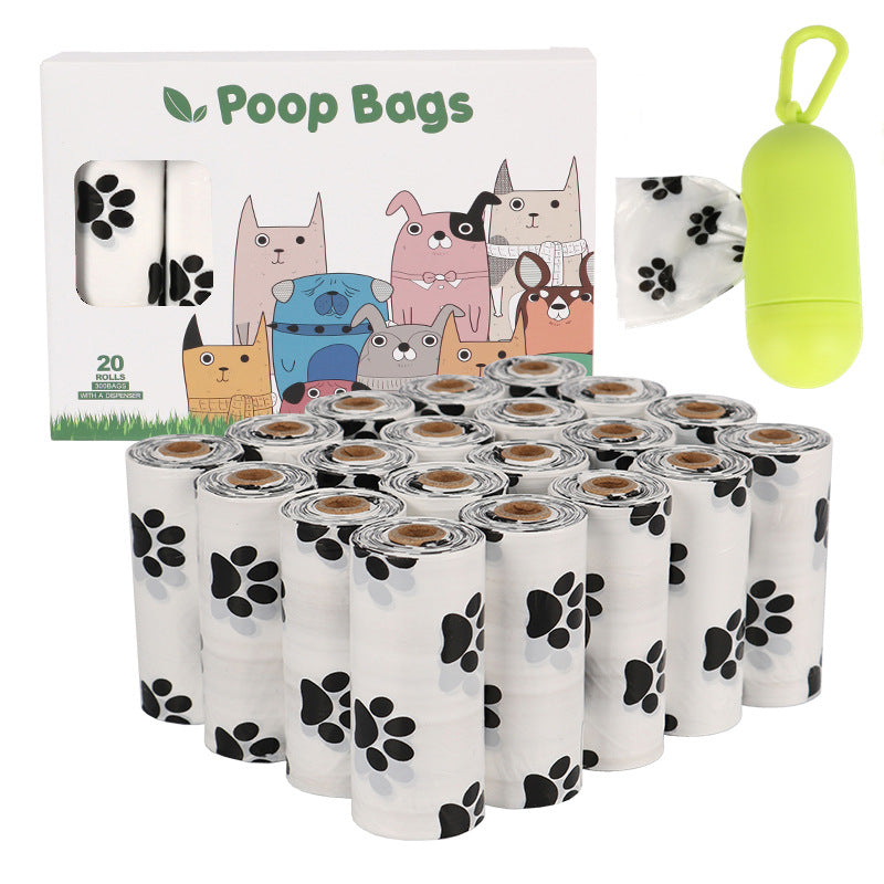 Jingqian dog poop bag for pet waste disposal, eco-friendly pet supplies with leak-proof design for convenient cleanup.