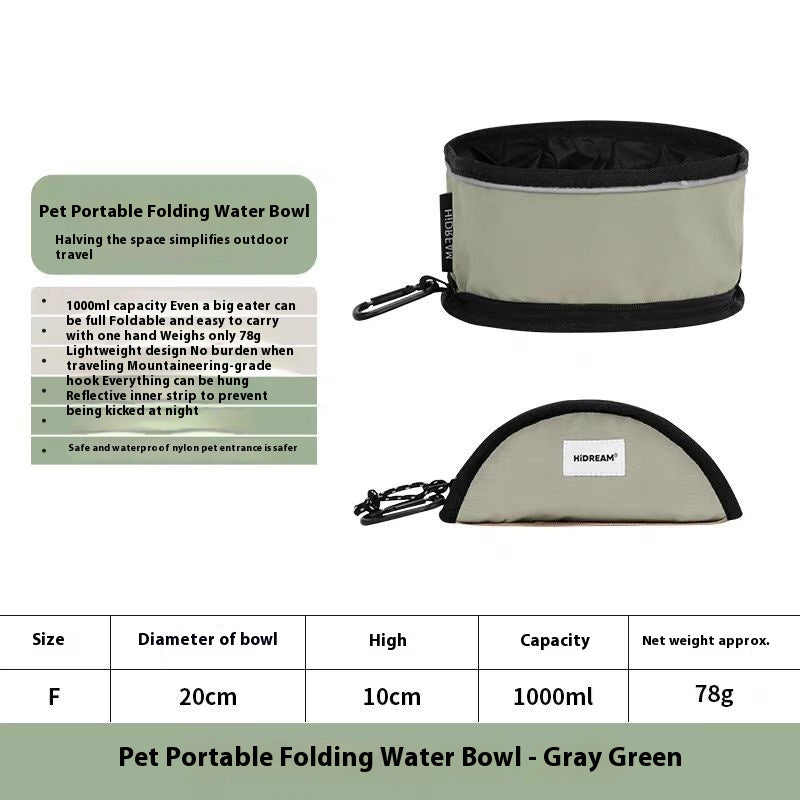 Foldable Pet Travel Bowl