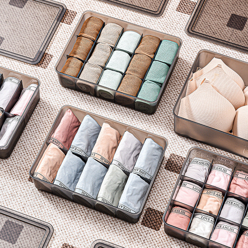 RenFan stacked storage box for underwear, bras, and socks, ideal for wardrobe organization and home storage solutions.