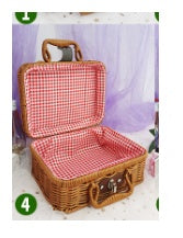 RenFan cosmetic storage box made of rattan, home use organizer with a woven design for jewelry, makeup, or accessories.