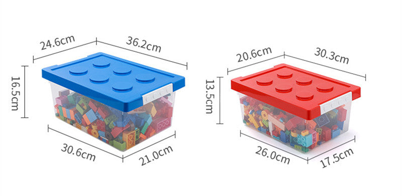 Aiqi 家用收纳箱 storage box with lid for organizing household items, made of durable plastic in a neutral color.