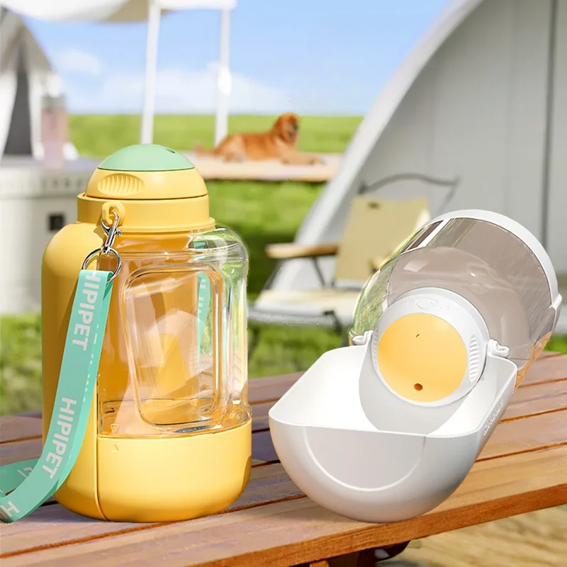 2-in-1 Pet Travel Water and Food Bowl
