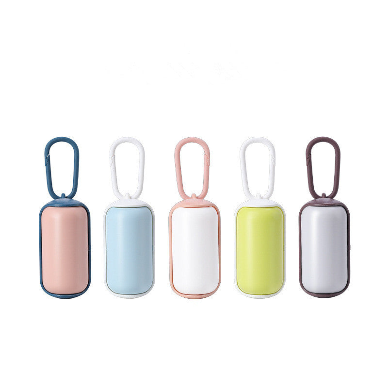 Portable pet garbage bag holder and dispenser for cats and dogs, compact pet poop bag carrier by RenFan.