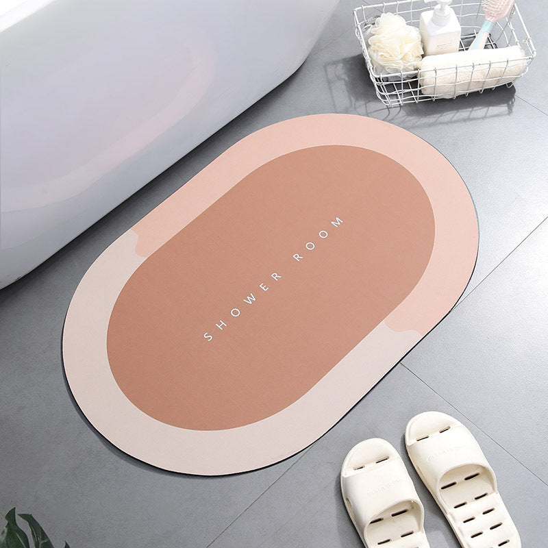 RenFan super absorbent bathroom shower bath mat with textured surface and non-slip backing, ideal for home bathroom use.