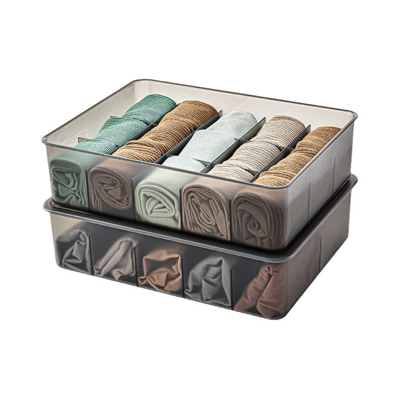 RenFan stacked storage box for underwear, bras, and socks, ideal for wardrobe organization and home storage solutions.