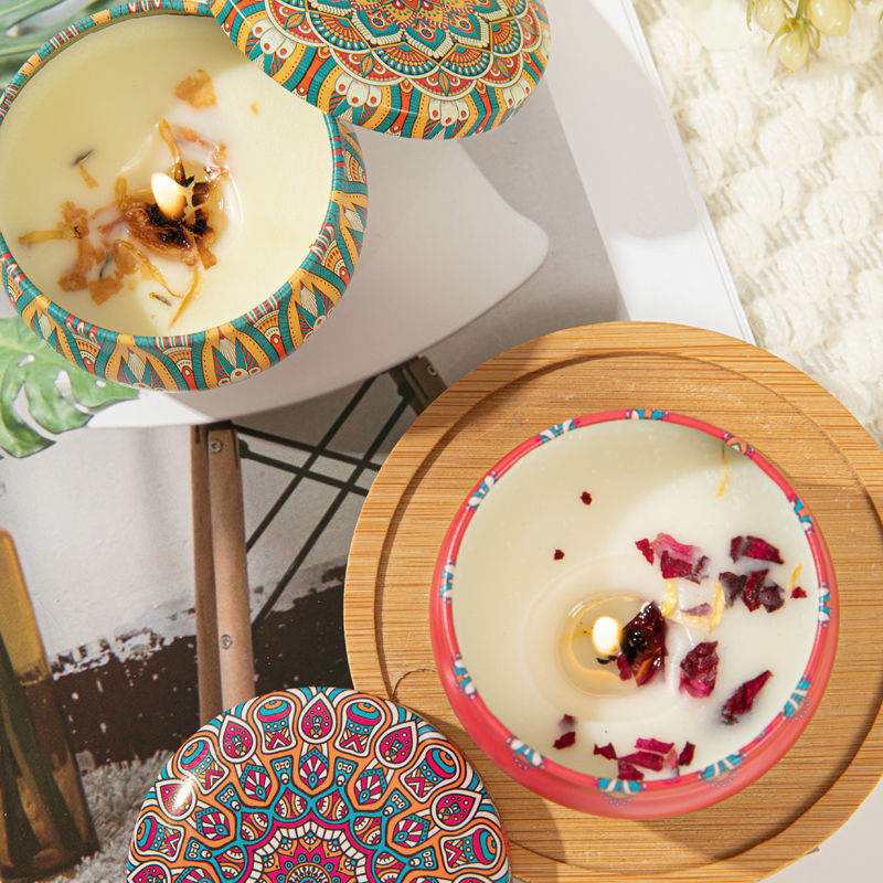RenFan aromatherapy candle ornaments for home bedroom use, featuring decorative and fragrant 香薰 candles.