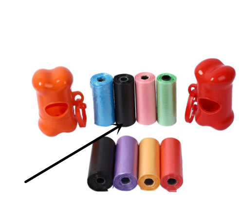 Aiqi pet waste trash bags for dog poop cleanup, durable and leak-proof waste refuse disposal bags for pets.