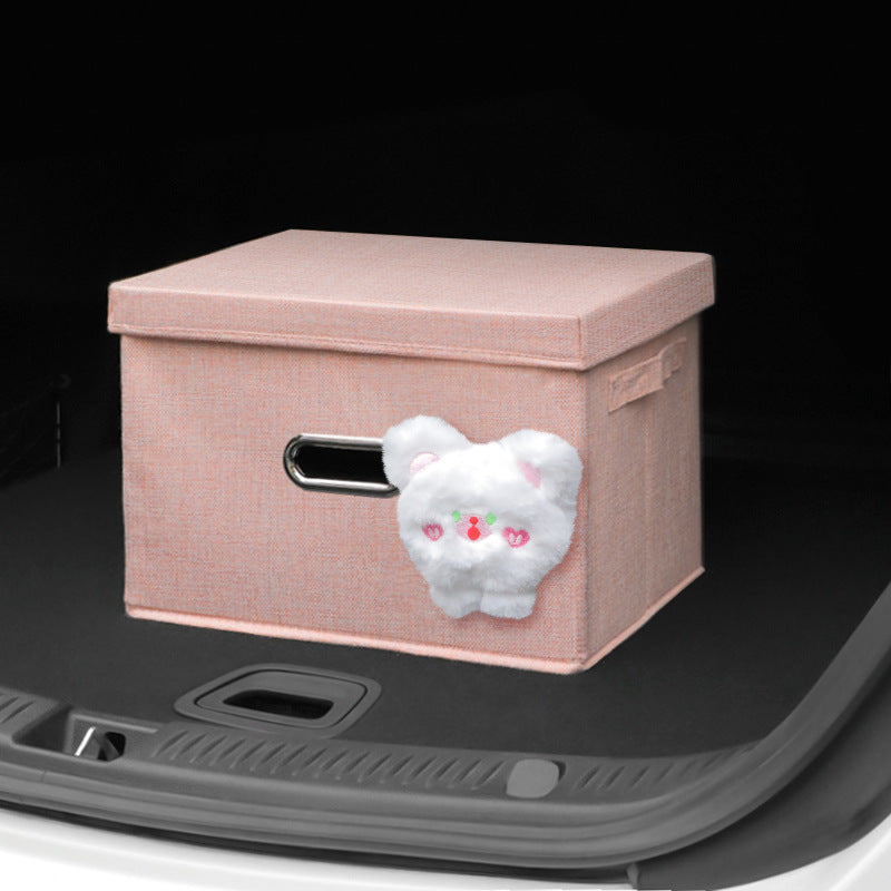 Aiqi car multi-purpose storage box with compartments for organizing essentials in a vehicle's interior.