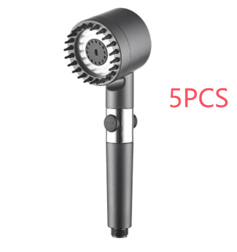 Aiqi Third Gear adjustable supercharged shower head with hose, modern bathroom fixture for household bathing.