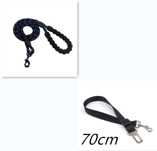 Reflective nylon dog leash from Aiqi, suitable for small to large dogs, ideal for walking and training, featuring a sturdy rope design.