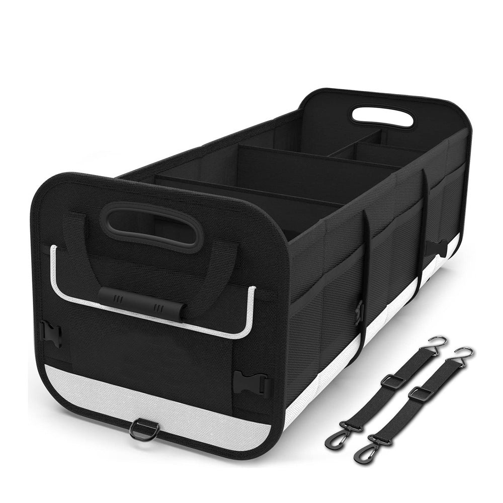 Aiqi large capacity car trunk storage box in a vehicle, providing organized space for belongings in the trunk.