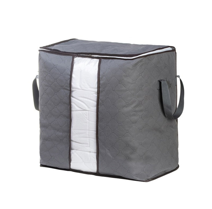 Large RenFan quilt storage bag made of non-woven fabric, dustproof clothing storage box for home organization and moving.