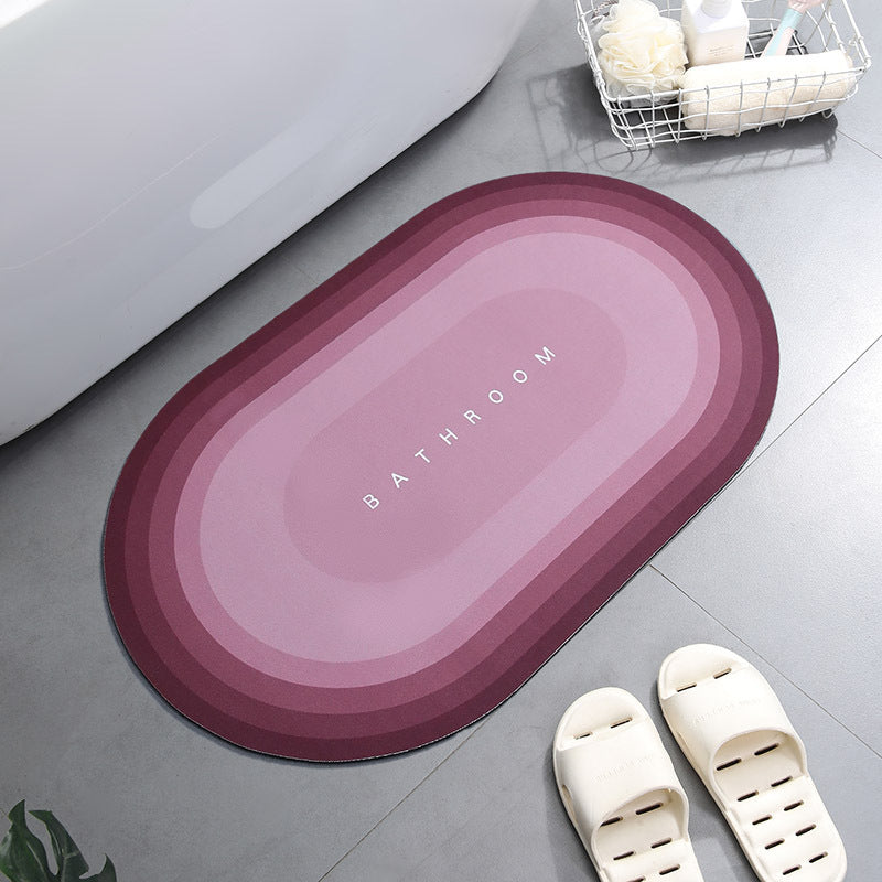 RenFan super absorbent bathroom shower bath mat with textured surface for safety and comfort in the home bathroom.