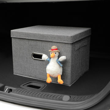 Aiqi car multi-purpose storage box with compartments for organized vehicle storage, shown in a clean, functional design.