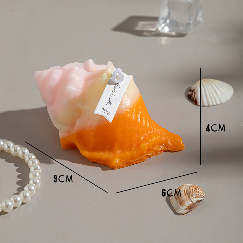 RenFan conch shell aromatherapy candle gift with a natural shell design, perfect for relaxing home aromatherapy.