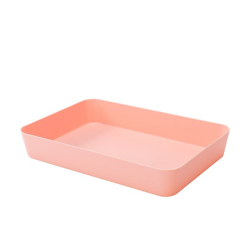 Multi-compartment drawer organizer for cosmetics and small household items.