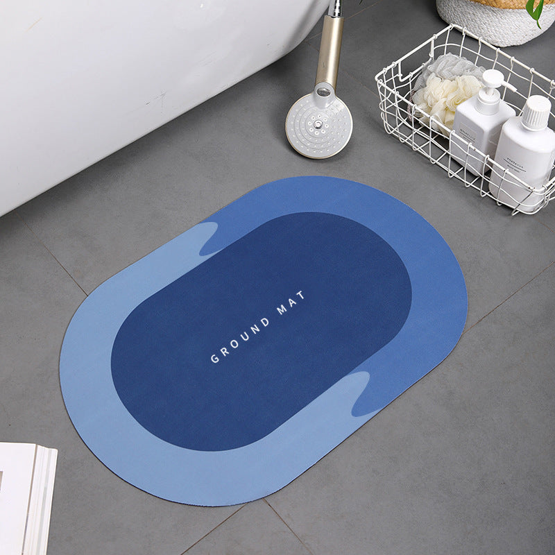 RenFan super absorbent bathroom shower bath mat with textured surface and non-slip backing for safety and comfort.