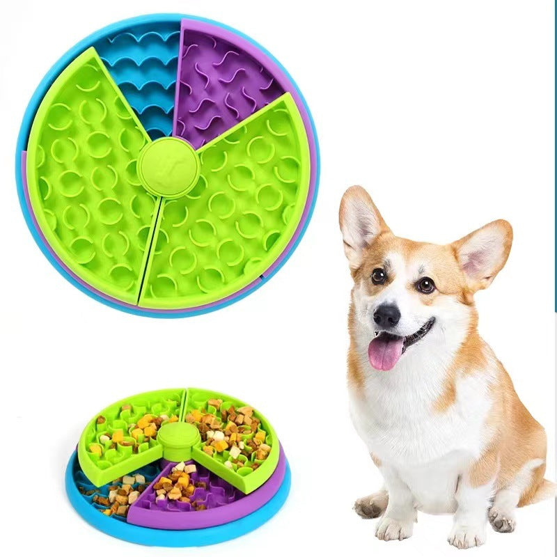 Rotating Puzzle Slow-Feed Bowl
