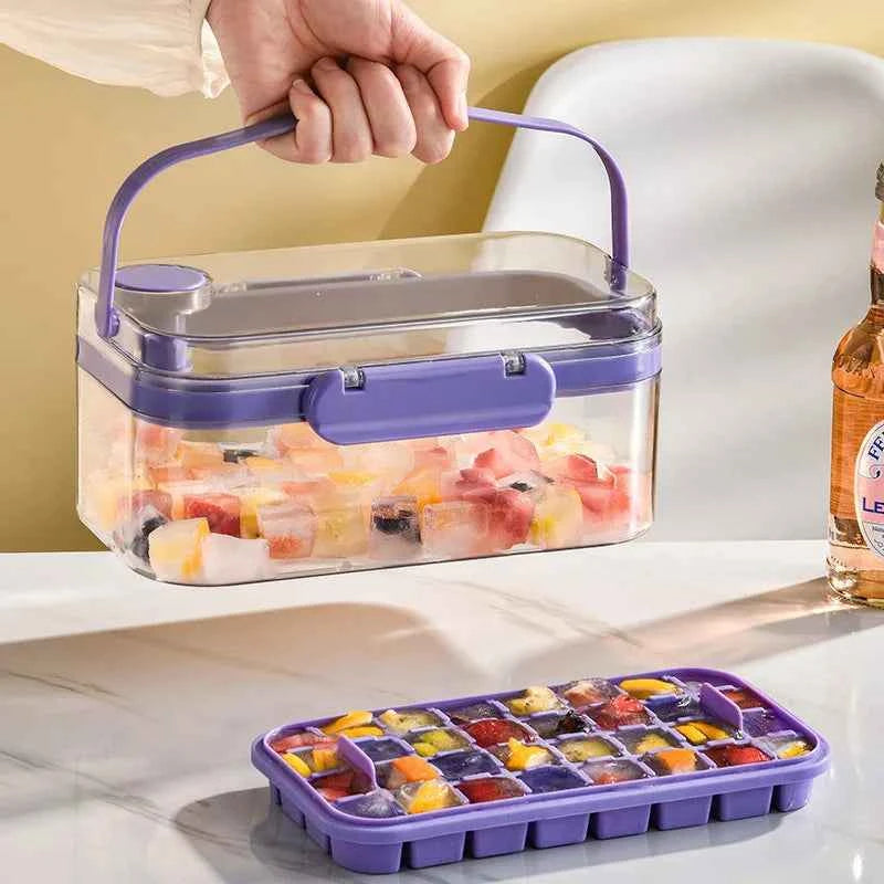 Press-Type Ice Cube Tray