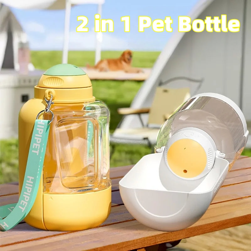2-in-1 Pet Travel Water and Food Bowl