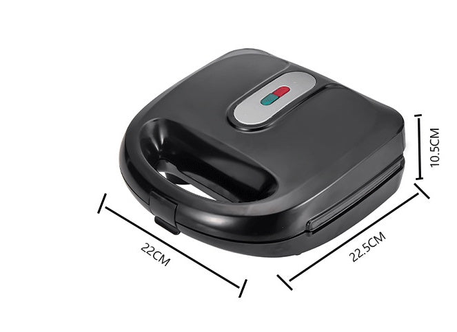 Aiqi 6-in-1 waffle maker and sandwich grill with EU plug, compact kitchen appliance for breakfast, doughnuts, and cakes.