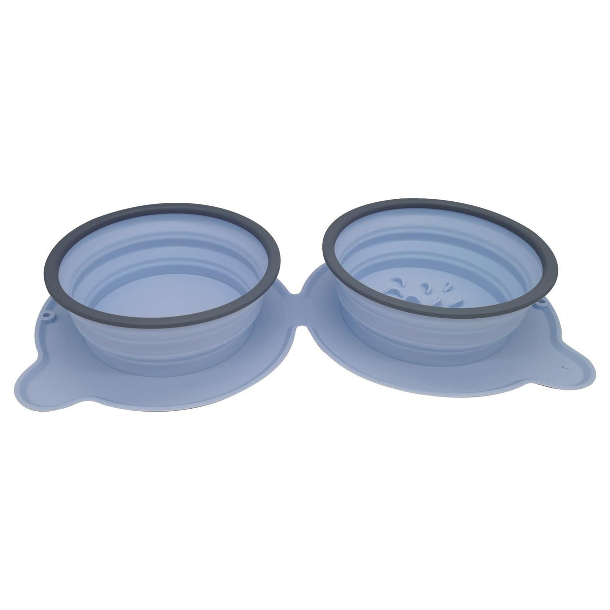Portable Silicone Double Pet Bowl
