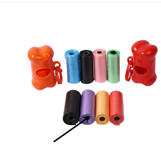 Aiqi pet trash bag for dog waste cleanup, disposable poop bags for waste refuse, suitable for pet owners.