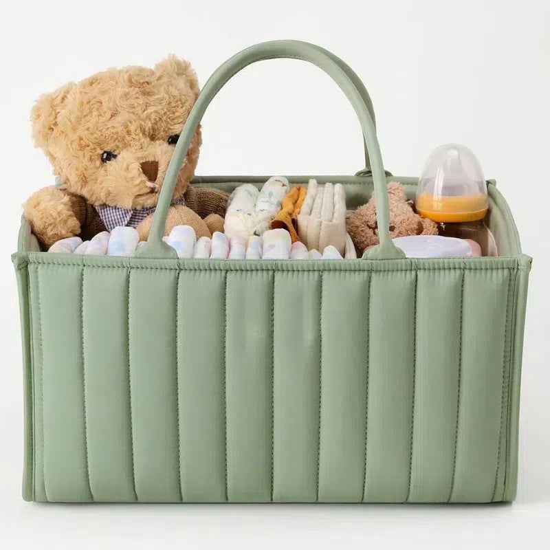 Baby Diaper Caddy Organizer, Stylish Storage Basket For Newborn Essentials And Diaper Station, Gift For Baby Shower And Registry Must-Have