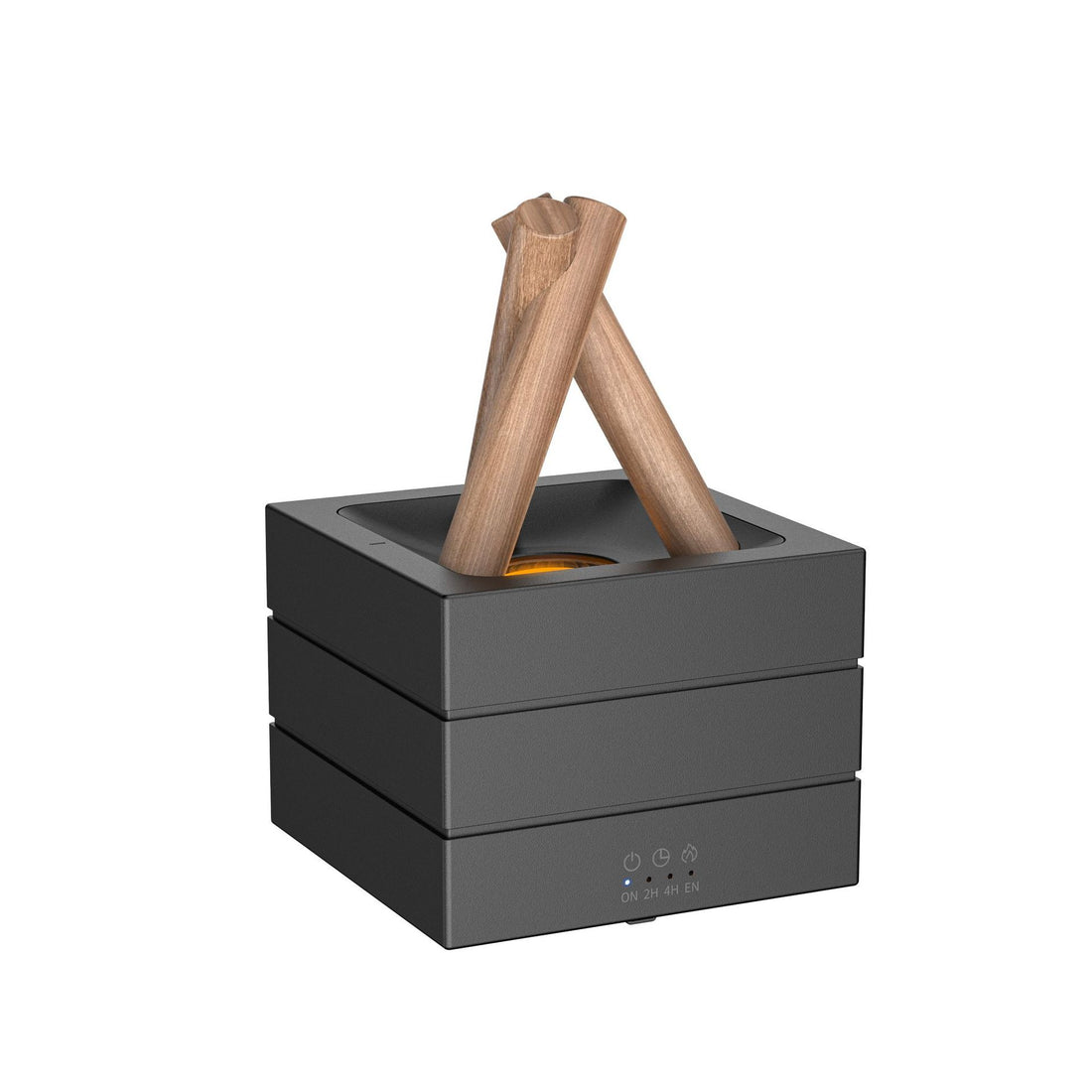RenFan high flame effect aromatherapy humidifier emitting mist with a flame-inspired design, adding ambiance and moisture to the room.