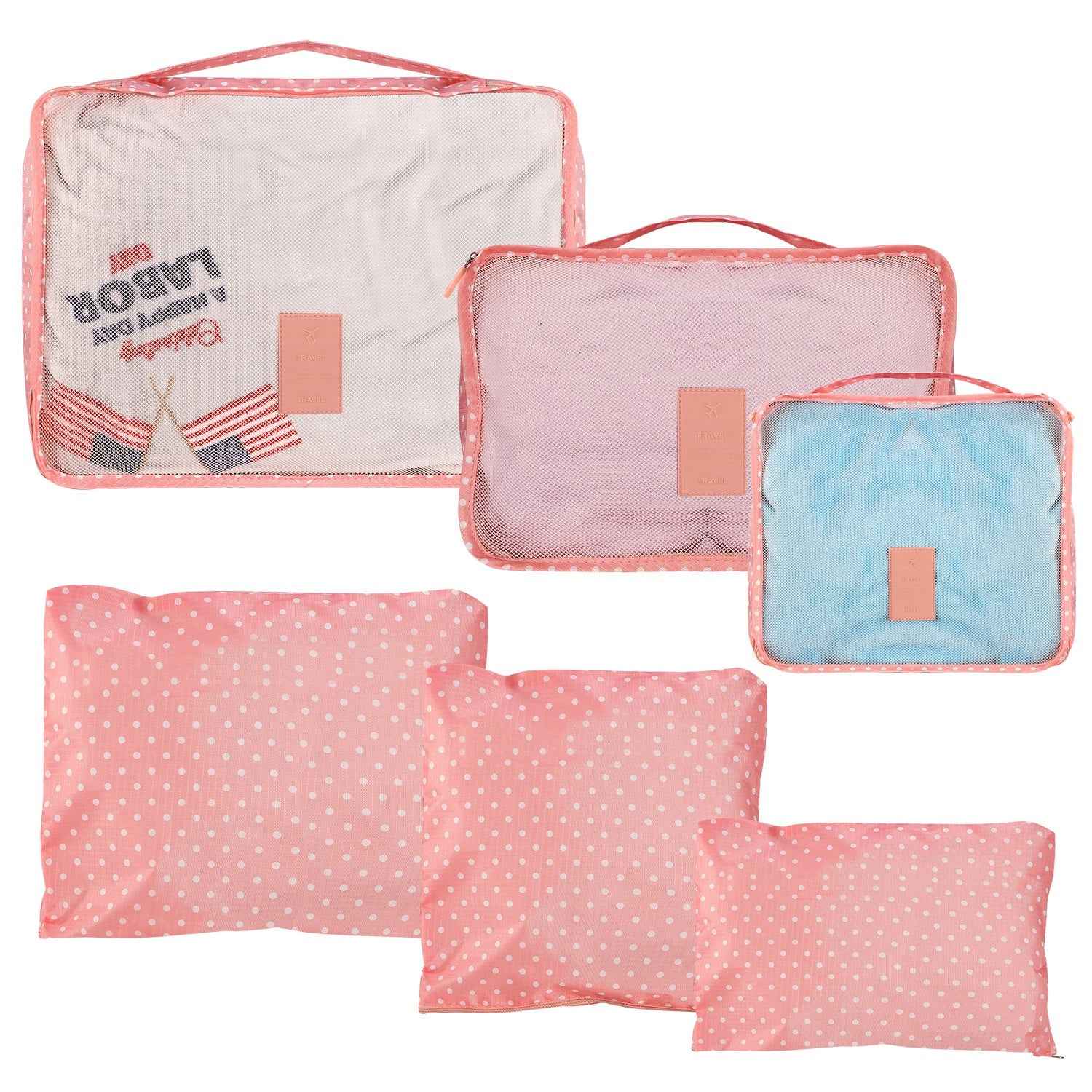 9Pcs Per Set Clothes Storage Bags Water-Resistant Travel Luggage Organizer Clothing Packing Cubes For Blouse Hosiery Stocking Underwear