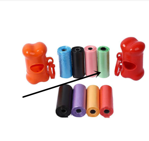 Aiqi pet trash bag with dog poop waste refuse cleanup bags, durable and convenient for pet waste disposal.