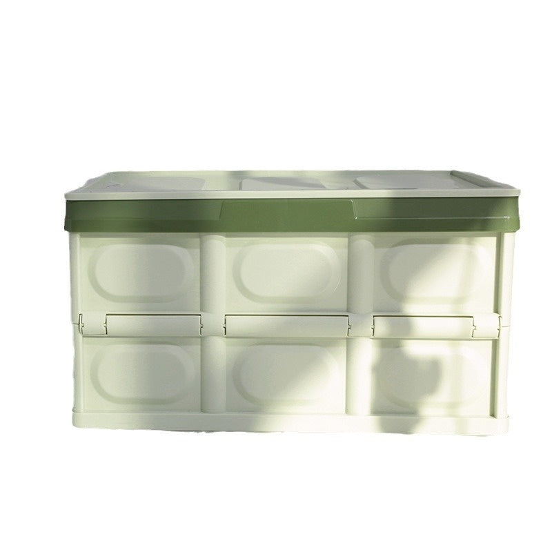 Car trunk organizer with structured compartments for neat everyday vehicle storage.