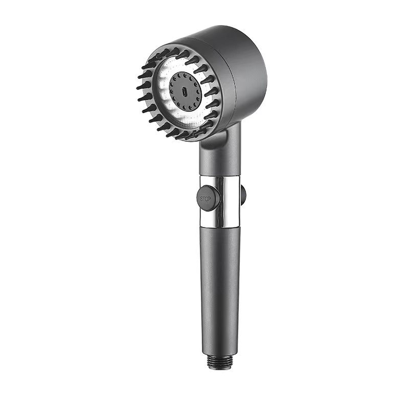 Aiqi Third Gear adjustable supercharged shower head with flexible hose for household bathroom use, featuring multiple spray settings.
