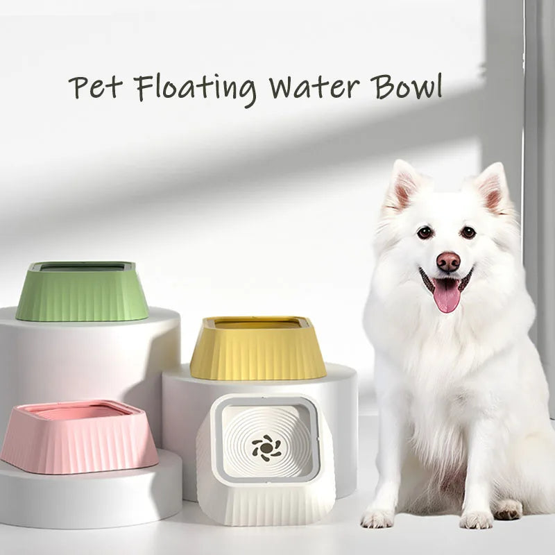 Splash-Resistant Floating Pet Water Bowl