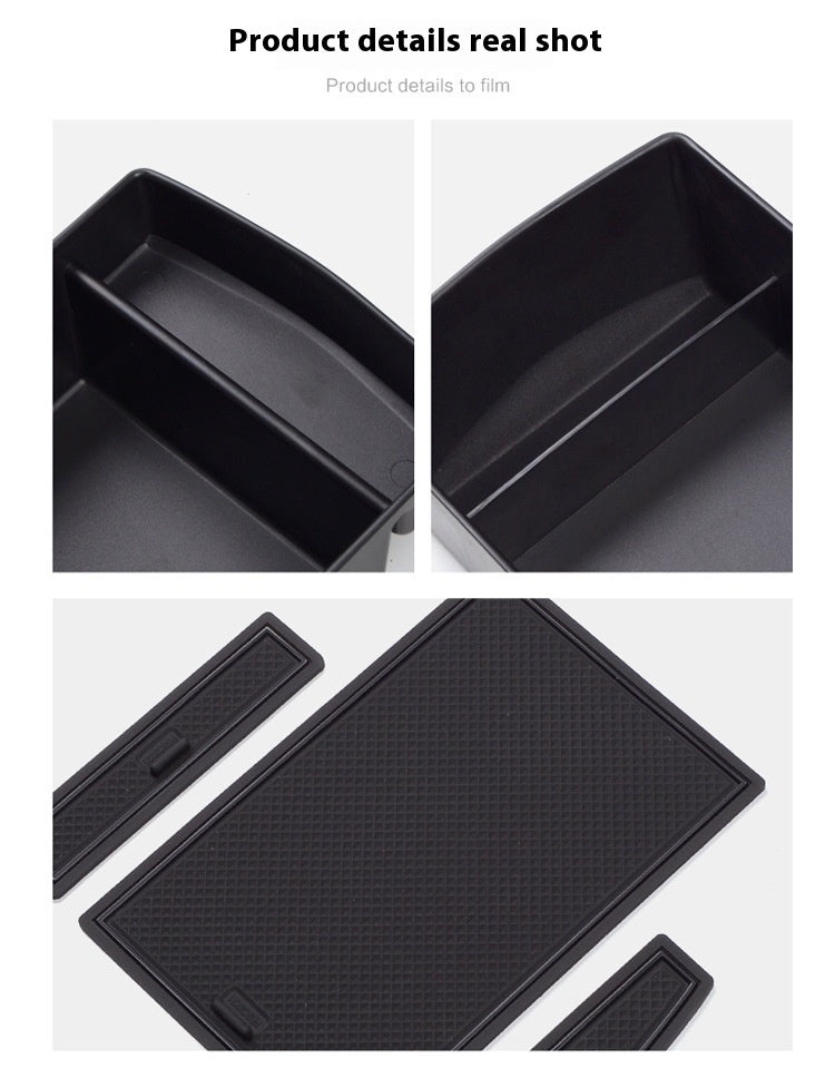Aiqi automobile armrest box cover and storage box, interior car accessory for organized storage and interior decoration.