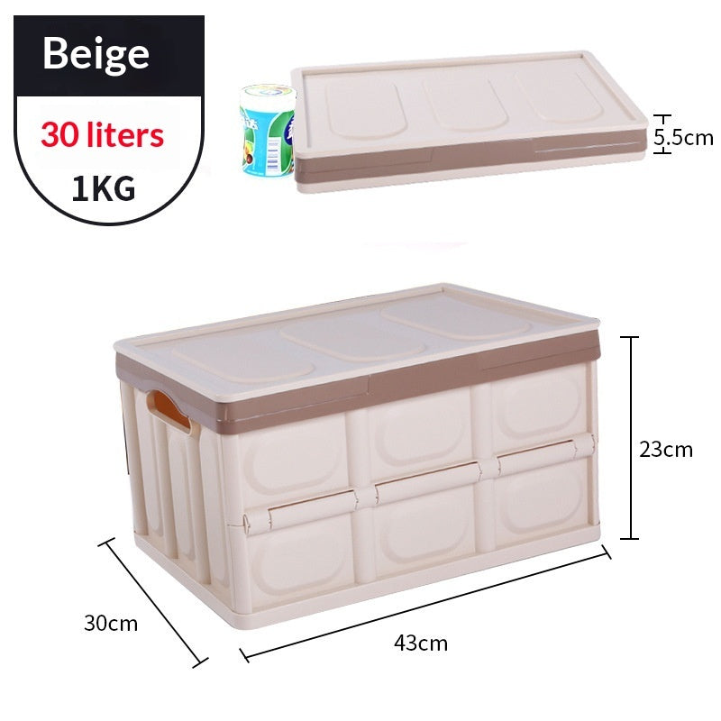 RenFan car trunk storage box with multiple compartments for organized vehicle storage and cargo management.