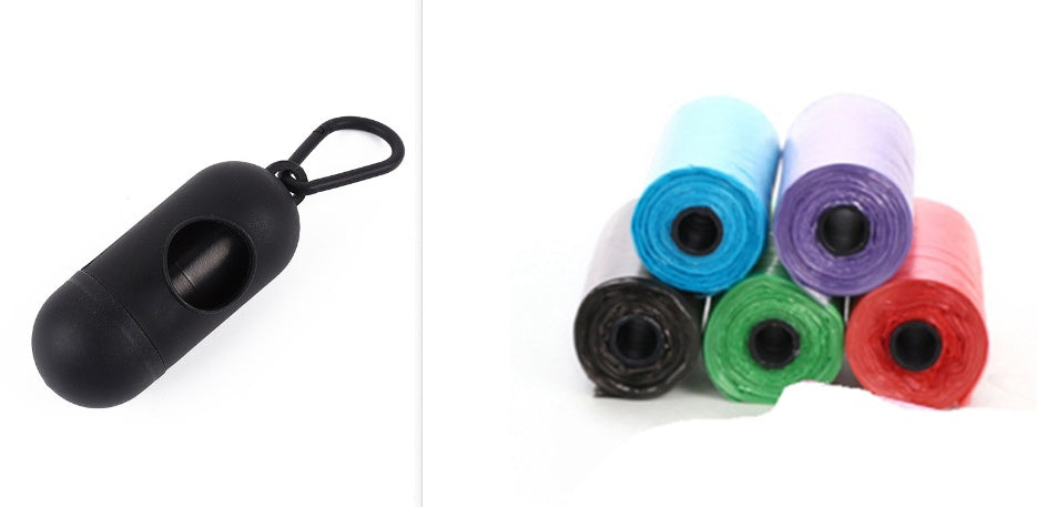Aiqi pet trash bags for dogs, durable waste refuse cleanup bags, suitable for pet waste disposal, in a pack of multiple bags.