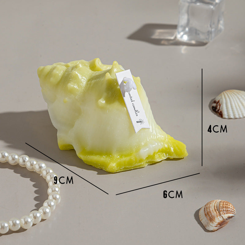 RenFan conch shell aromatherapy candle gift with natural scent, crafted for relaxation and ambient home decor.