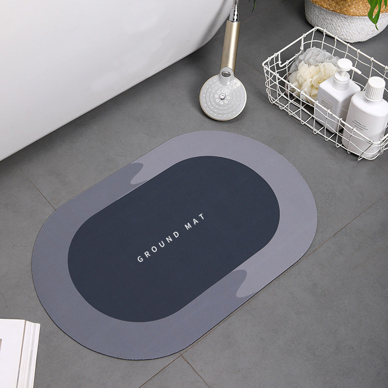 RenFan super absorbent bathroom shower bath mat with textured surface, designed for safety and comfort in the home bathroom.