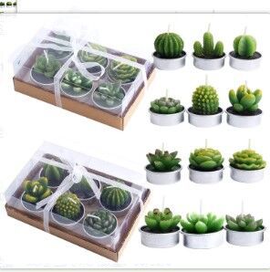 RenFan simulated succulent candle aromatherapy with realistic succulent plant design and soothing 香薰 for relaxation.