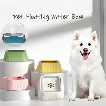 Splash-Resistant Floating Pet Water Bowl