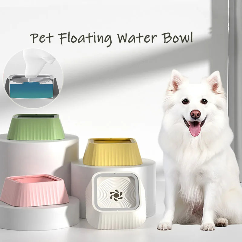 Splash-Resistant Floating Pet Water Bowl